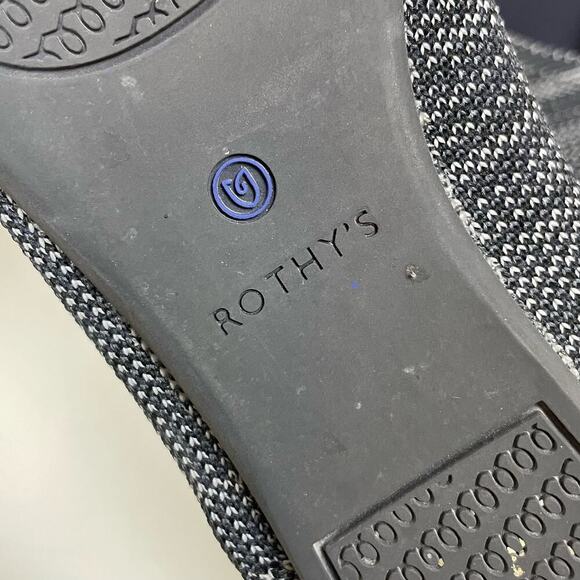 Rothy's The Point Flats Women's 9.5W Granite Heather Gray Pointed Toe - Picture 6 of 8